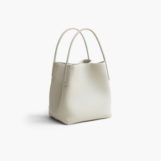 Hand top layer cowhide womens bucket bag - Memoo.com