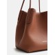 Hand top layer cowhide women's bucket bag