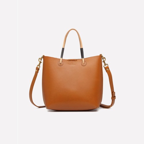 leather tote bag with zipper