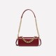 A new leather hand-held chain small square bag