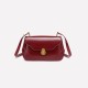 Red vintage shoulder bag for women