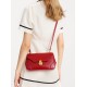 Red vintage shoulder bag for women