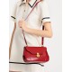 Red vintage shoulder bag for women