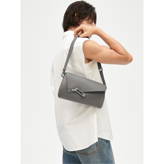 Leather niche one-shoulder underarm kite bag - Memoo.com