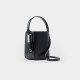 Leather large-capacity cross-body bucket bag