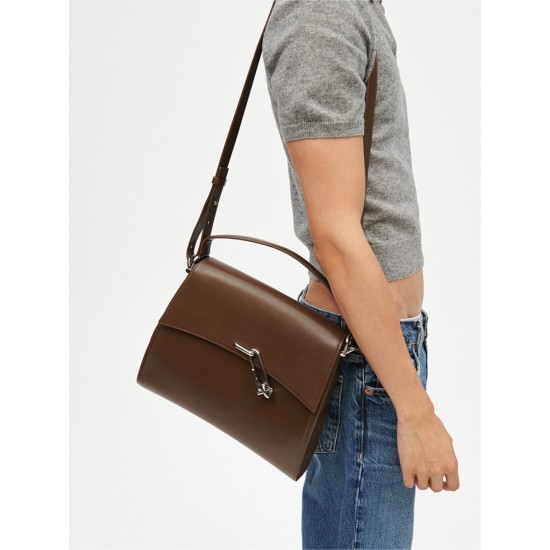 Leather shoulder crossbody large capacity premium messenger bag briefcase - Memoo.com