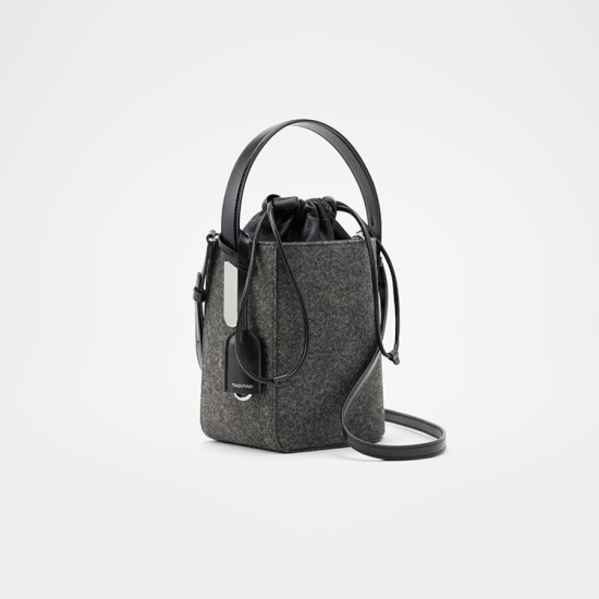 Carry a large-capacity bucket bag on the shoulder - Memoo.com