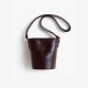 Single shoulder diagonal span small bucket bag - Memoo.com