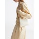 White hand-carried small tote underarm bag - Memoo.com