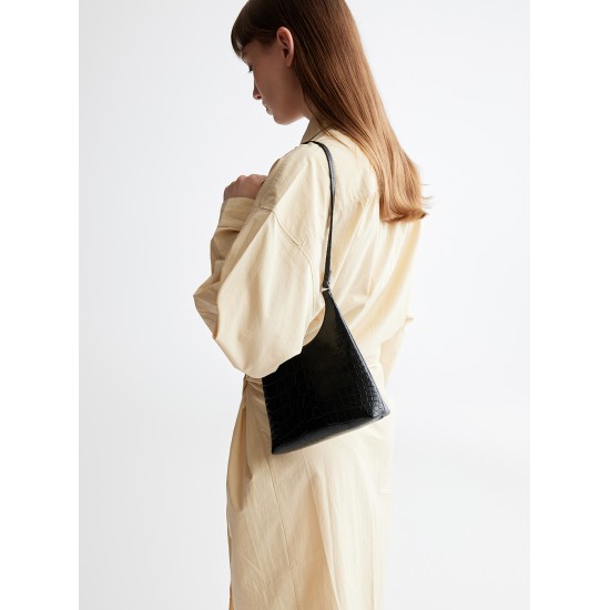 White hand-carried small tote underarm bag - Memoo.com