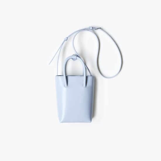 Small tote blue-gray mobile phone bag - Memoo.com