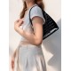 Hand-held versatile crescent bag texture cross-body bag - Memoo.com