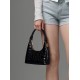 Hand-held versatile crescent bag texture cross-body bag - Memoo.com