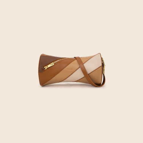 brown leather shoulder bag