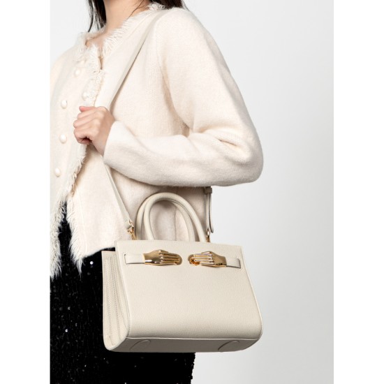 Large capacity light luxury leather handbag for women - Memoo.com