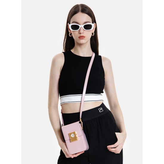 Single shoulder phone bag, small square bag, fashionable and personalized new style - Memoo.com