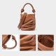 Sheepskin handbag bucket bag - Memoo.com