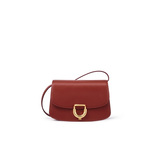 Genuine leather shoulder crossbody bag and saddle bag