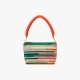 Color blocked shoulder bag rainbow square candy bag 2024 new high-end niche handbag crossbody bag for women