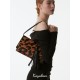 Leopard tassel detachable shoulder strap vintage clutch underarm bag - Memoo.com