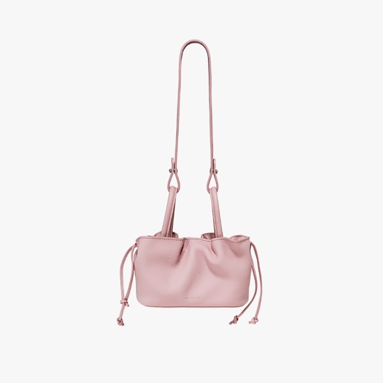 Mini women's bag, crossbody bag, underarm leather bucket bag