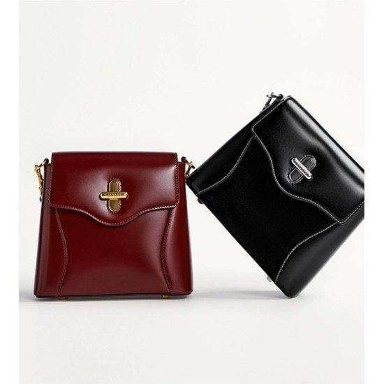 One-shoulder crossbody bag womens modern box bag - Memoo.com