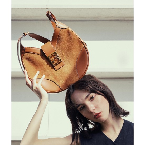 One-shoulder crossbody bag womens large-capacity Hobo saddle bag - Memoo.com