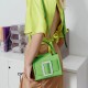 Tide crocodile pattern temperament hand-held small square bag leather womens bag - Memoo.com