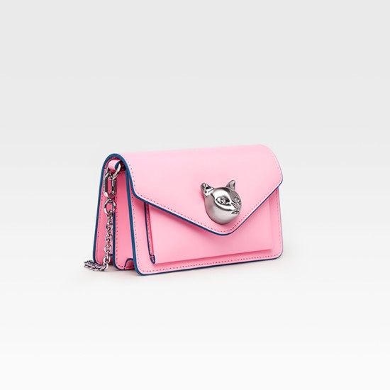 Cat head fashion chain bag crossbody bag leather bag