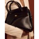 Commuter bag leather designer handbag