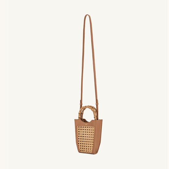 Fabric woven crossbody bag tote bag