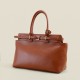 Cowhide large-capacity hand-held commuter bag shoulder bag - Memoo.com