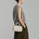 Soft cowhide rhombic tote bag