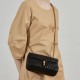 Cowhide chain small square bag womens niche crossbody bag - Memoo.com