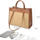 Straw bag bag commuter tote bag - Memoo.com