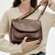 Cowhide chain bag womens high-quality one-shoulder crossbody bag - Memoo.com