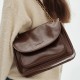 Cowhide chain bag womens high-quality one-shoulder crossbody bag - Memoo.com