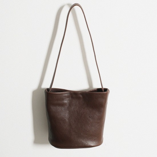 Vintage delicate mini bucket bag, armpit bag, one-shoulder crossbody bag - Memoo.com