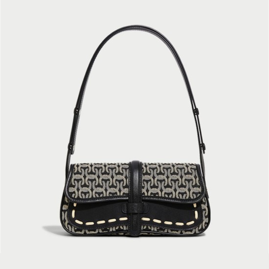 Niche sense of luxury armpit baguette bag commuter shoulder crossbody bag women - Memoo.com