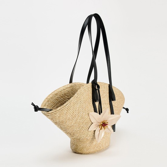 Grass woven women's tote bag