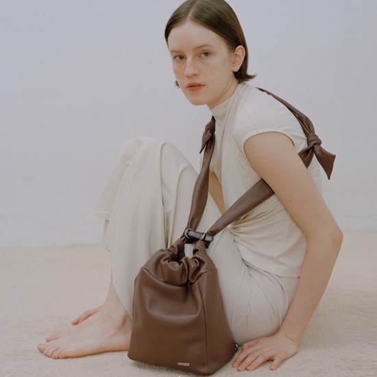 Bucket backpack crossbody bag soft cowhide - Memoo.com