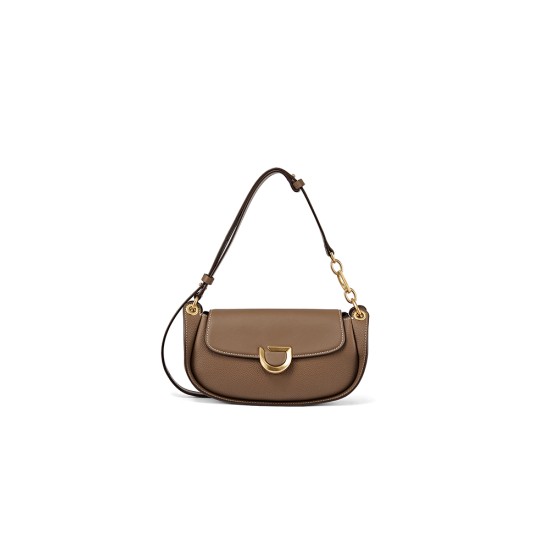 Disona womens bag, leather crossbody bag, armpit bag, vintage saddle bag - Memoo.com