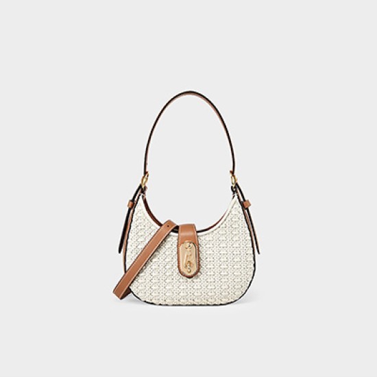 Class one-shoulder crossbody bag, woven bag, armpit crescent bag - Memoo.com