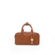 Soft top leather handbag, cross-body pillow small square bag - Memoo.com