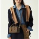 Soft top leather handbag, cross-body pillow small square bag - Memoo.com