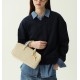 Leather tote bag worn crossbody over one shoulder - Memoo.com