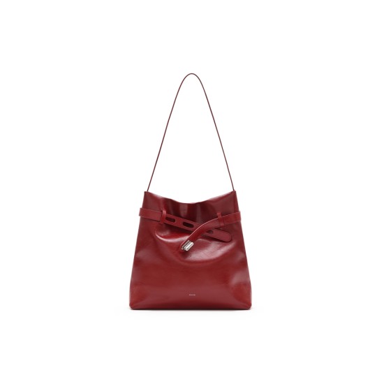 Leather oil wax leather tote bag womens bag shoulder bag - Memoo.com