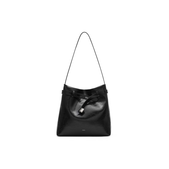 Leather oil wax leather tote bag womens bag shoulder bag - Memoo.com