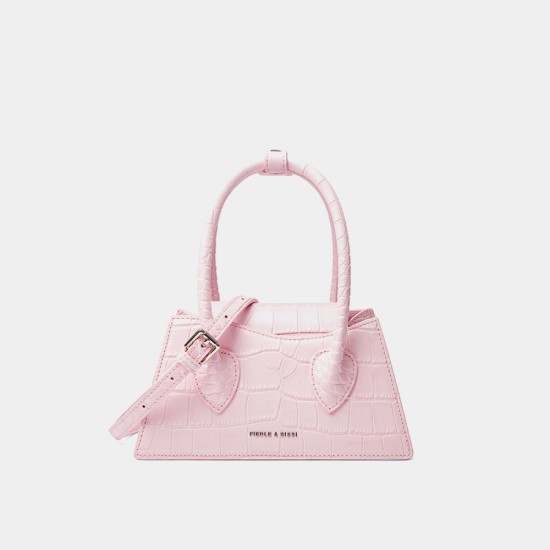 Pink versatile handbag cross-body bag - Memoo.com