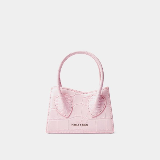 Pink versatile handbag cross-body bag - Memoo.com